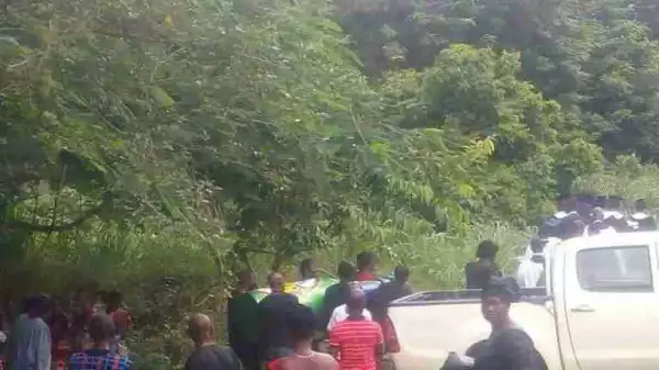 Mourners Shocked As Man Is Buried In A Star Beer Bottle Casket In Ghana (Photos)